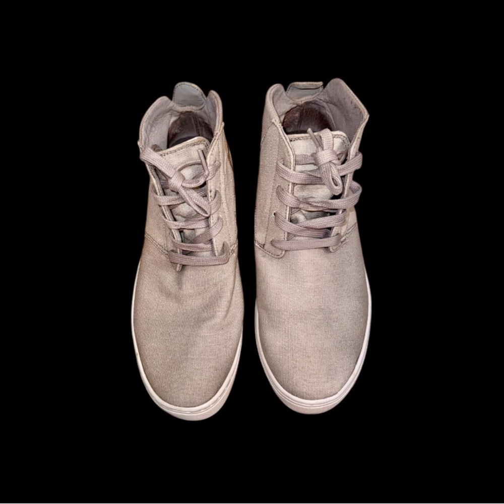 RADII GRAY canvas chukka sneakers men’s high top boots shoes size 9